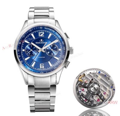 TWF Replica Jaeger-LeCoultre Polaris Chronograph Watch Blue Dial 904L Steel 42mm